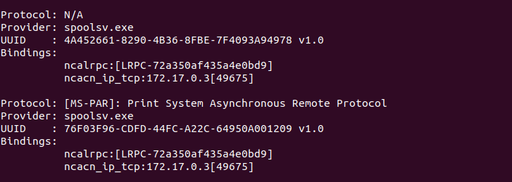 MS-PAR Lookup Results